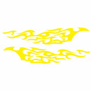 2 PCS/Set D-969 Flame Pattern Car Modified Decorative Sticker(Yellow)