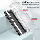 For Xiaomi 11T Pro 3 in 1 Clear TPU Color PC Frame Phone Case(White)