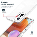 For Xiaomi 11T Pro 3 in 1 Clear TPU Color PC Frame Phone Case(White)