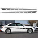 2 PCS/Set D-970 Checkered Flag Pattern Car Modified Decorative Sticker(Black)