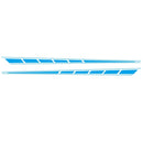 2 PCS/Set D-970 Checkered Flag Pattern Car Modified Decorative Sticker(Blue)