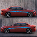 2 PCS/Set D-970 Checkered Flag Pattern Car Modified Decorative Sticker(Blue)
