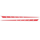 2 PCS/Set D-970 Checkered Flag Pattern Car Modified Decorative Sticker(Red)