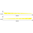 2 PCS/Set D-970 Checkered Flag Pattern Car Modified Decorative Sticker(Yellow)