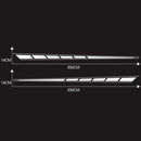 2 PCS/Set D-970 Checkered Flag Pattern Car Modified Decorative Sticker(White)