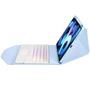 Z102B-AS Pen Slot Touchpad Backlight Bluetooth Keyboard Leather Tablet Case For iPad 10.2 2021/2020/2019(Sky Blue)