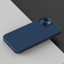 For iPhone 14 Pro Translucent Frosted Shockproof Phone Case(Blue)