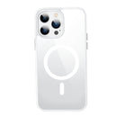 Crystal Clear Series Magsafe Magnetic Phone Case For iPhone 14 Pro(White)