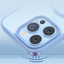 For iPhone 14 Pro Max Crystal Clear Series Magsafe Magnetic Phone Case (Royal Blue)