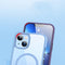 For iPhone 14 Pro Max Crystal Clear Series Magsafe Magnetic Phone Case (Sierra Blue)