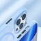 For iPhone 14 Pro Max Crystal Clear Series Magsafe Magnetic Phone Case (Sierra Blue)