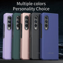 For Samsung Galaxy Z Fold4 5G Skin Feel Shockproof PC Fold Protective Phone Case(Purple)