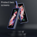 For Samsung Galaxy Z Fold4 5G Skin Feel Shockproof PC Fold Protective Phone Case(Pink)