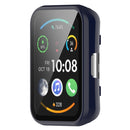 For Huawei Watch Fit 2 / Fit 2 Active PC + Tempered Glass Integrated Watch Case(Ink Blue)