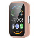 For Huawei Watch Fit 2 / Fit 2 Active PC + Tempered Glass Integrated Watch Case(Pink)
