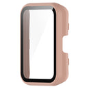 For Huawei Watch Fit 2 / Fit 2 Active PC + Tempered Glass Integrated Watch Case(Pink)