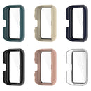For Huawei Watch Fit 2 / Fit 2 Active PC + Tempered Glass Integrated Watch Case(Ivory White)