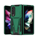 For Samsung Galaxy Z Fold4 5G Super V Armor PC + TPU Phone Case(Dark Green)