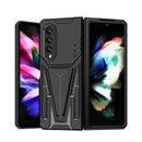 For Samsung Galaxy Z Fold4 5G Super V Armor PC + TPU Phone Case(Black)