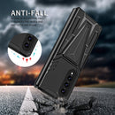 For Samsung Galaxy Z Fold4 5G Super V Armor PC + TPU Phone Case(Black)