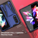 For Samsung Galaxy Z Fold4 5G Super V Armor PC + TPU Phone Case(Blue)