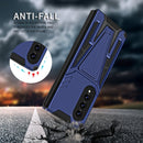 For Samsung Galaxy Z Fold4 5G Super V Armor PC + TPU Phone Case(Blue)