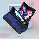 For Samsung Galaxy Z Fold4 5G Super V Armor PC + TPU Phone Case(Blue)