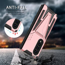 For Samsung Galaxy Z Fold4 5G Super V Armor PC + TPU Phone Case(Rose Gold)