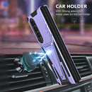 For Samsung Galaxy Z Fold4 5G Super V Armor PC + TPU Phone Case(Purple)
