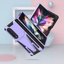For Samsung Galaxy Z Fold4 5G Super V Armor PC + TPU Phone Case(Purple)