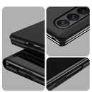 For Samsung Galaxy Z Fold4 5G Single Electroplating Flip Mirror Shockproof Phone Case(Black)