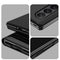 For Samsung Galaxy Z Fold4 5G Single Electroplating Flip Mirror Shockproof Phone Case(Black)
