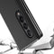 For Samsung Galaxy Z Fold4 5G Single Electroplating Flip Mirror Shockproof Phone Case(Black)