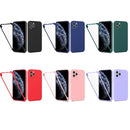 For iPhone 14 Pro Max Imitation Liquid Silicone 360 Full Body Phone Case (Pink)