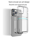 Dual Card TPU Phone Case For iPhone 14 Pro Max(Transparent)