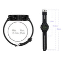PR1-2 1.24 inch IP68 Waterproof Sport Smart Watch, Support Bluetooth / Sleep Monitor / Call Reminder(Blue)