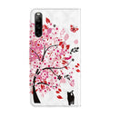 For Sony Xperia 10 IV 3D Painting Pattern Flip Leather Phone Case(Cat and Tree)