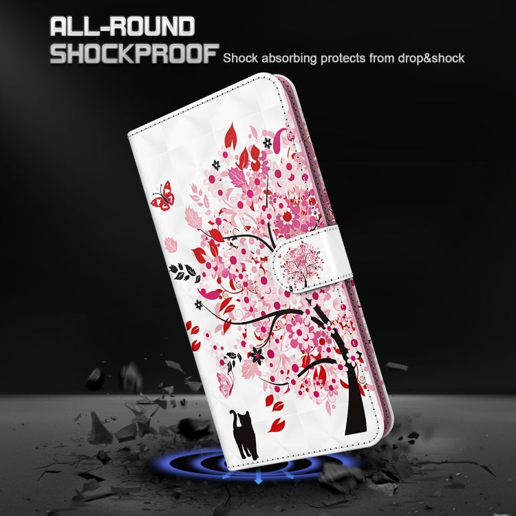 For Sony Xperia 10 IV 3D Painting Pattern Flip Leather Phone Case(Cat and Tree)