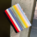 2 in 1 Colorful Frame Transparent Magnetic Phone Case For iPhone 14 Max(Black)