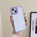 3 in 1 Electroplated Acrylic Phone Case For iPhone 14(Purple)