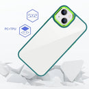 3 in 1 Electroplated Acrylic Phone Case For iPhone 14(Wine Red)