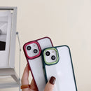 3 in 1 Electroplated Acrylic Phone Case For iPhone 14(Black)