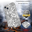 Wave Electroplating TPU Phone Case For iPhone 14 Max(Glossy Silver)