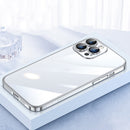 SULADA JINGJIA Series Lens Protector PC Phone Case For iPhone 13 Pro Max(Silver)