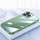 SULADA JINGJIA Series Lens Protector PC Phone Case For iPhone 13 Pro Max(Greeen)