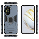 For Huawei Nova 10 Pro 4G Shockproof PC + TPU Protective Phone Case with Magnetic Ring Holder(Navy Blue)