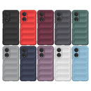 For Honor X7/Play 30 Plus Magic Shield TPU + Flannel Phone Case(Dark Grey)