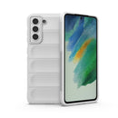 For Samsung Galaxy S21 FE Magic Shield TPU + Flannel Phone Case(White)