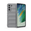 For Samsung Galaxy S21 FE Magic Shield TPU + Flannel Phone Case(Grey)