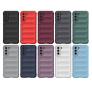 For Samsung Galaxy S21 FE Magic Shield TPU + Flannel Phone Case(Black)